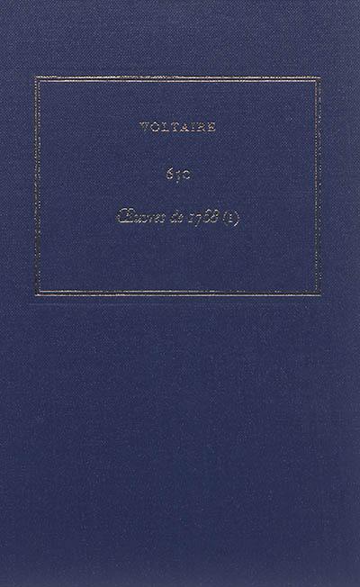 Les oeuvres complètes de Voltaire. Vol. 65C. Oeuvres de 1768. Vol. 1