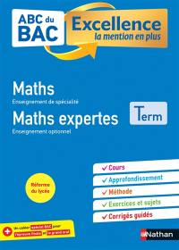 Maths enseignement de spécialité, maths expertes enseignement optionnel, terminale : réforme du lycée