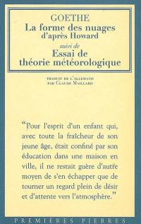 La forme des nuages d'après Howard. Essai de théorie météorologique