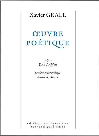 Oeuvre poétique