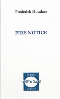 Fire notice