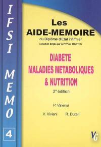 Diabète, maladies métaboliques & nutrition