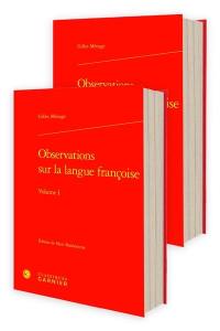 Observations sur la langue françoise