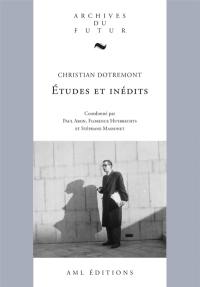 Etudes et inédits