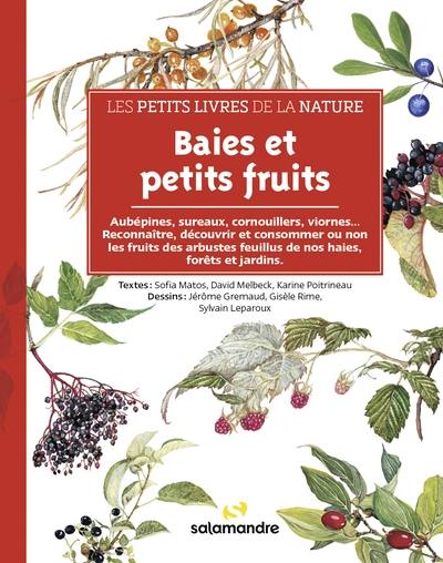 Baies et petits fruits : aubépines, sureaux, cornouillers, viornes... : reconnaître, découvrir et consommer ou non les fruits des arbustes feuillus de nos haies, forêts et jardins