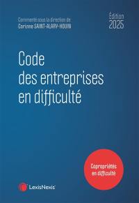 Code des entreprises en difficulté 2025