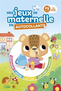 Mes jeux de maternelle en autocollants : PS vers MS, 3-4 ans