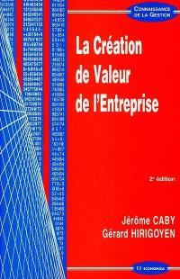 La création de valeur de l'entreprise