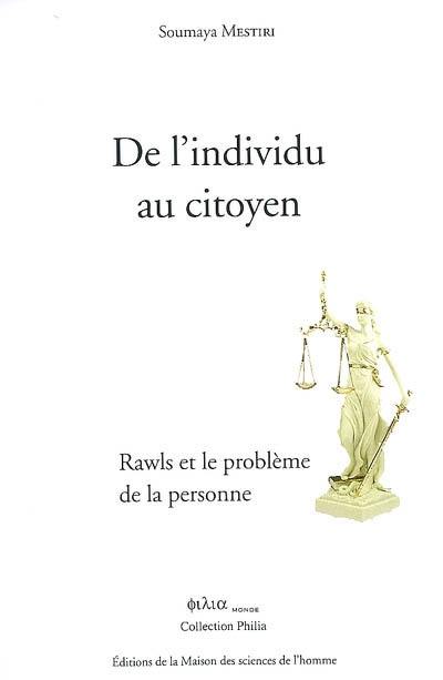 De l'individu au citoyen : Rawls et le problème de la personne