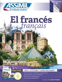 El francés : principiantes B2 : 1 libro + 3 CD audio + 1 audio descargable, super pack