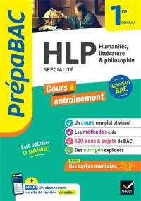 HLP, humanités, littérature & philosophie spécialité 1re générale : nouveau bac