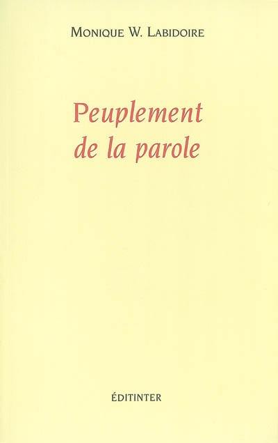 Peuplement de la parole