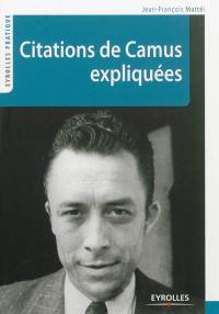 Citations de Camus expliquées