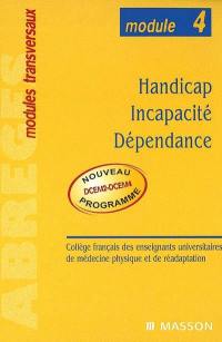 Handicap, incapacité, dépendance : module n° 4