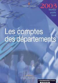 Les comptes des départements 2003