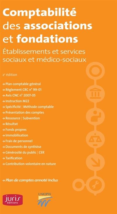 Comptabilité des associations et fondations : établissements et services sociaux et médico-sociaux