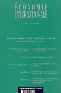 Economie internationale, n° 102. Economic consequences of European enlargement