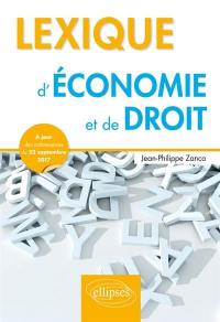 Lexique d'économie et de droit