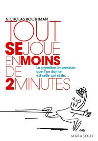 Tout se joue en moins de 2 minutes : la première impression que l'on donne est celle qui reste...