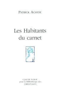 Les habitants du carnet