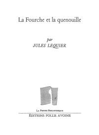 La fourche et la quenouille