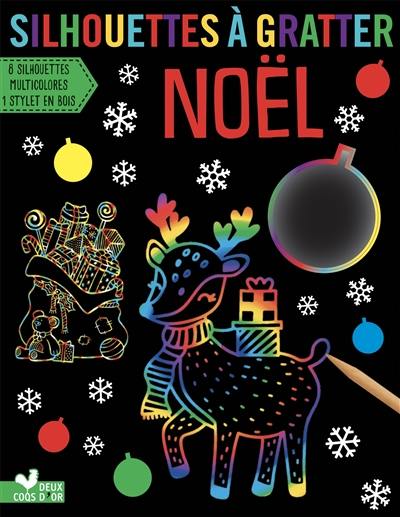 Noël : silhouettes à gratter