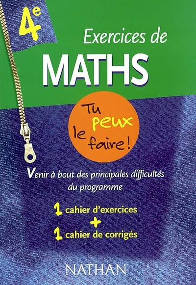 Exercices de maths, 4e