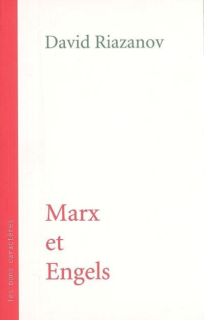 Marx et Engels : conférences faites au cours de marxisme près l'Académie socialiste en 1922