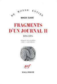 Fragments d'un journal. Vol. 2. 1970-1978