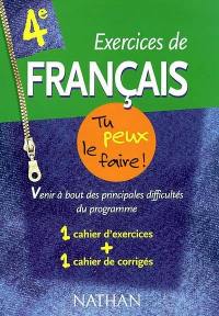 Exercices de français, 4e