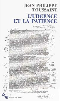 L'urgence et la patience