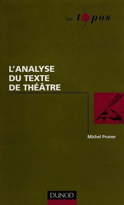 L'analyse du théâtre