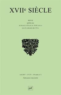 Dix-septième siècle, n° 275. Raconter les révoltes et révolutions dans l'Europe du dix-septième siècle