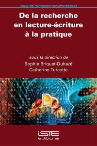 De la recherche en lecture-écriture à la pratique