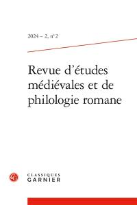 Revue d'études médiévales et de philologie romane, n° 2