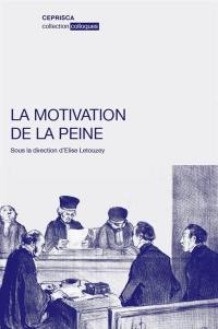 La motivation de la peine