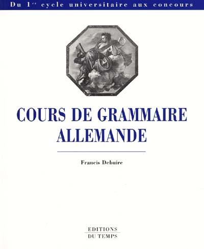 Cours de grammaire allemande