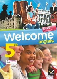 Welcome, anglais 5e : CD audio-ROM inclus