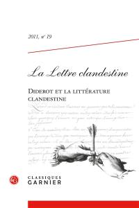 Lettre clandestine (La), n° 19. Diderot et la littérature clandestine