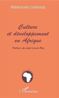 Culture et développement en Afrique