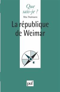 La République de Weimar