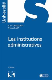 Les institutions administratives