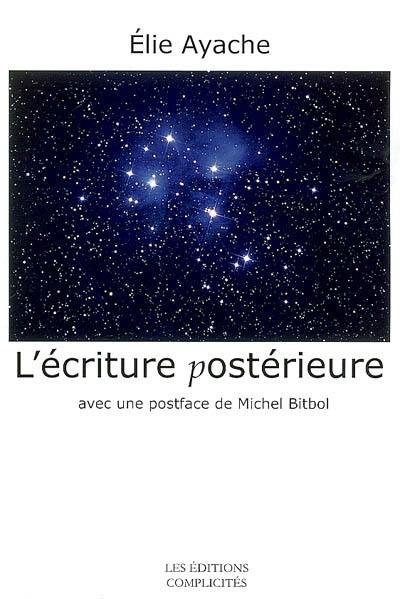 L'écriture postérieure