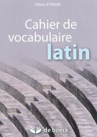 Cahier de vocabulaire latin