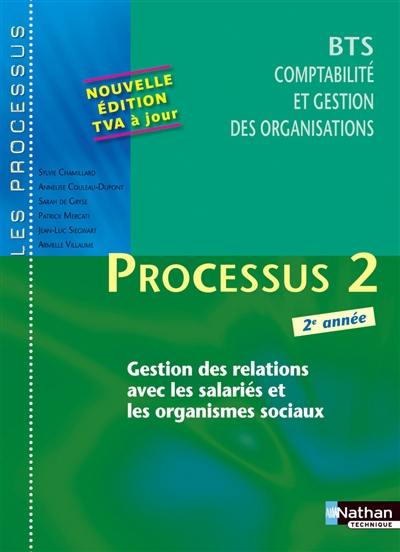 Processus 2 : gestion des relations avec les salariés et les organismes sociaux : BTS CGO 2e année