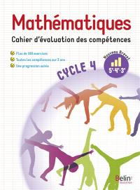 Mathématiques 5e, 4e, 3e, cycle 4 : cahier d'évaluation des compétences : nouveau brevet