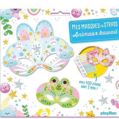 Mes masques en strass : animaux kawaii