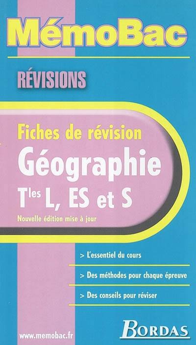 Géographie terminales L, ES, S