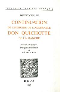 La Continuation de l'histoire de l'admirable don Quichotte de la Manche