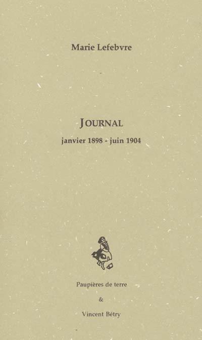 Journal, janvier 1898-juin 1904